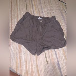 Thread And Supply Shorts, Size Small, Grey, Scrunch Waist